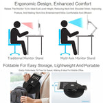 WAVESHARE Portable Monitor Adjustable Stand, Compatible with 4-18.5 inch Monitors, 4-18.5 inch Monitors