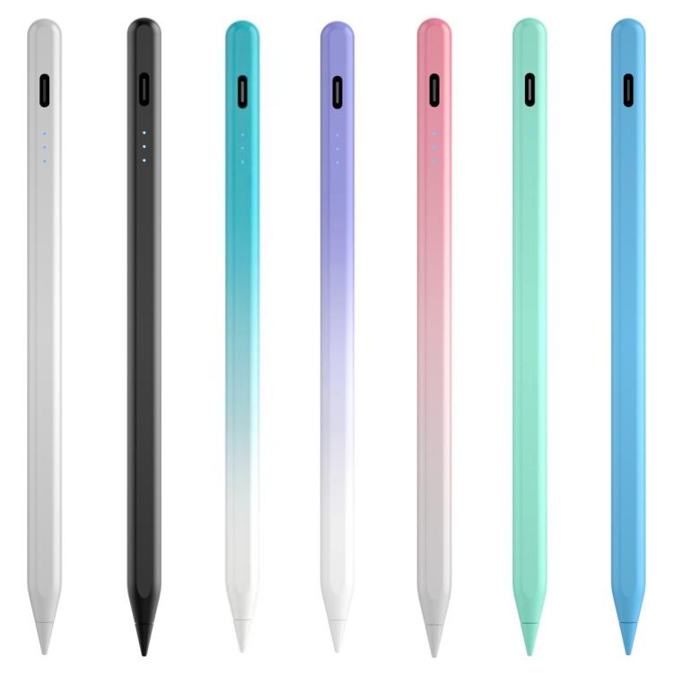 Per iPad 2018 o successivi Indicatore di alimentazione a tre LED Stilo capacitivo attivo anti-clic accidentale Sensibile all'inclinazione Sensibile alla pressione