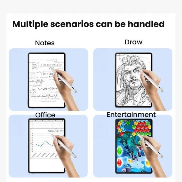 Per iPad 2018 o successivi Indicatore di alimentazione a tre LED Stilo capacitivo attivo anti-clic accidentale Sensibile all'inclinazione Sensibile alla pressione
