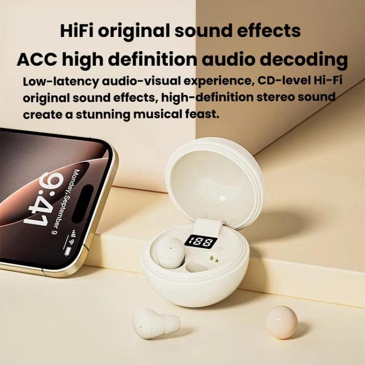 MINI13K Auricolari wireless Bluetooth per dormire con indicatore di carica, auricolari in-ear con riduzione del rumore