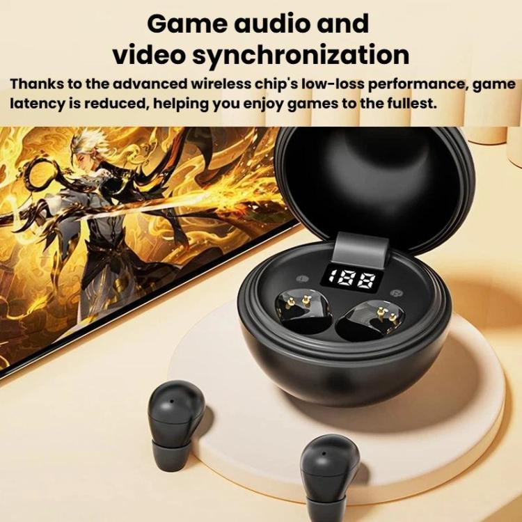 MINI13K Auricolari wireless Bluetooth per dormire con indicatore di carica, auricolari in-ear con riduzione del rumore
