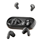 MD35 2 paia di auricolari in-ear con display digitale, riduzione del rumore, Bluetooth wireless, ideali per dormire.