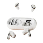 MD35 2 paia di auricolari in-ear con display digitale, riduzione del rumore, Bluetooth wireless, ideali per dormire.