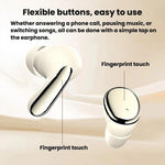 MD35 2 paia di auricolari in-ear con display digitale, riduzione del rumore, Bluetooth wireless, ideali per dormire.