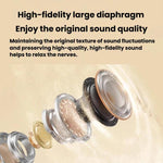MD35 2 paia di auricolari in-ear con display digitale, riduzione del rumore, Bluetooth wireless, ideali per dormire.