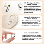 MD35 2 paia di auricolari in-ear con display digitale, riduzione del rumore, Bluetooth wireless, ideali per dormire.