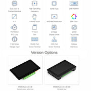 Scheda di sviluppo per display touch capacitivo WAVESHARE RP2350 da 4,3 pollici, Without Case, With Plastic Case