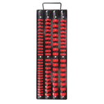 Porta bussole portatile con maniglia per attacchi da 1/4, 3/8 e 1/2 pollice.