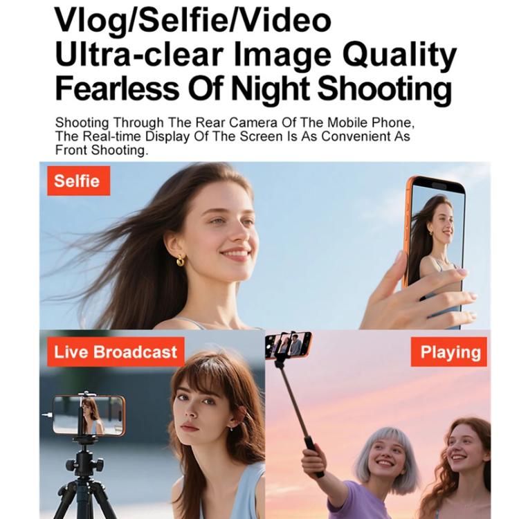 Specchietto per selfie con filo X3, montaggio posteriore magnetico, display per selfie, X3 Wired