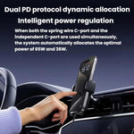 Accendisigari auto 120W con display tensione e cavo a molla