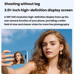 T3 Specchietto per selfie wireless per telefono, display magnetico posteriore per selfie, T3 Wireless