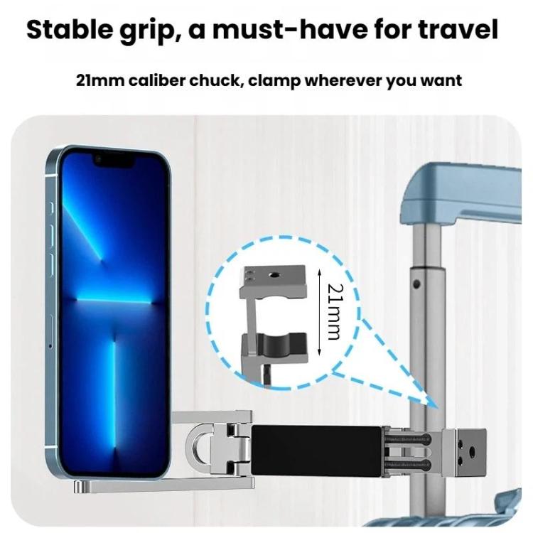 Supporto magnetico da tavolo ultra sottile e pieghevole per telefono, treppiede portatile per telefono