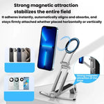 Supporto magnetico da tavolo ultra sottile e pieghevole per telefono, treppiede portatile per telefono