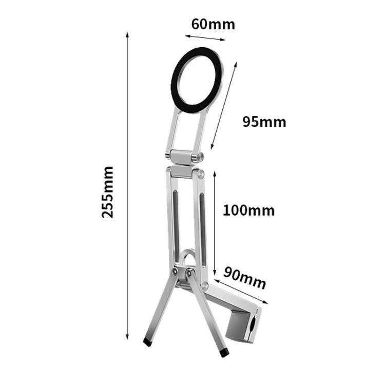 Supporto magnetico da tavolo ultra sottile e pieghevole per telefono, treppiede portatile per telefono