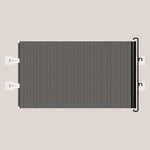 Cancello retrattile anti-salto per animali domestici, barriera anti-fuga per gatti, 40 x 125cm, 45 x 125cm, 50 x 125cm, 58 x 125cm, 68 x125cm, 75 x 140cm, 85 x 140cm