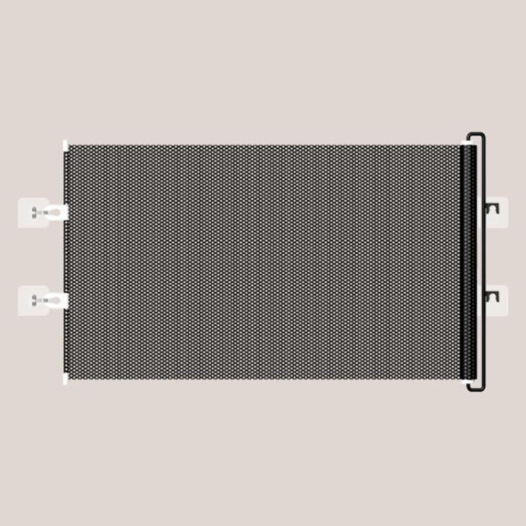 Cancello retrattile anti-salto per animali domestici, barriera anti-fuga per gatti, 40 x 125cm, 45 x 125cm, 50 x 125cm, 58 x 125cm, 68 x125cm, 75 x 140cm, 85 x 140cm