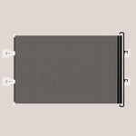 Cancello retrattile anti-salto per animali domestici, barriera anti-fuga per gatti, 40 x 125cm, 45 x 125cm, 50 x 125cm, 58 x 125cm, 68 x125cm, 75 x 140cm, 85 x 140cm