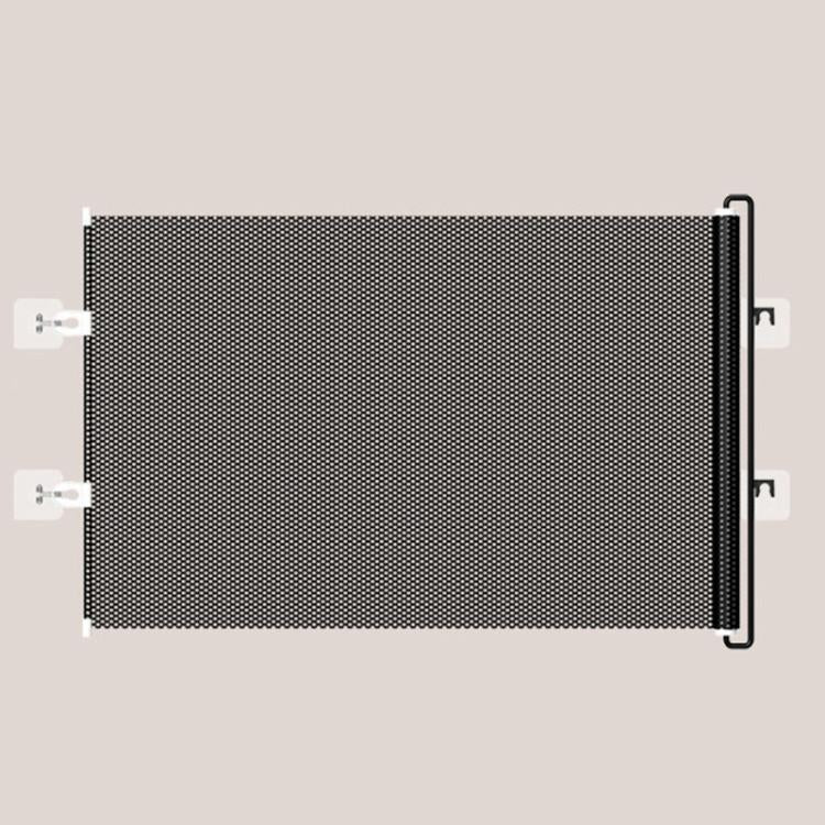 Cancello retrattile anti-salto per animali domestici, barriera anti-fuga per gatti, 40 x 125cm, 45 x 125cm, 50 x 125cm, 58 x 125cm, 68 x125cm, 75 x 140cm, 85 x 140cm