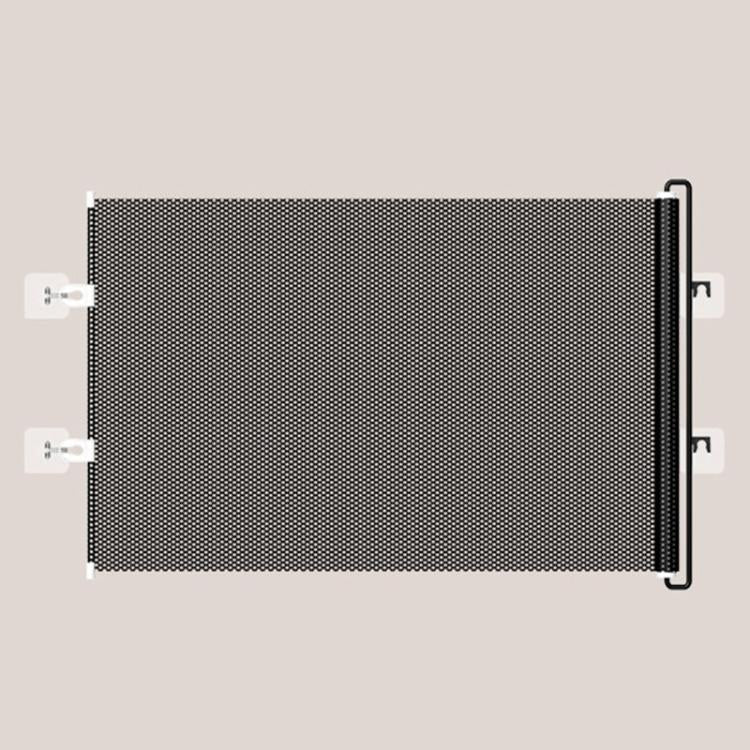 Cancello retrattile anti-salto per animali domestici, barriera anti-fuga per gatti, 40 x 125cm, 45 x 125cm, 50 x 125cm, 58 x 125cm, 68 x125cm, 75 x 140cm, 85 x 140cm