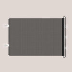Cancello retrattile anti-salto per animali domestici, barriera anti-fuga per gatti, 40 x 125cm, 45 x 125cm, 50 x 125cm, 58 x 125cm, 68 x125cm, 75 x 140cm, 85 x 140cm