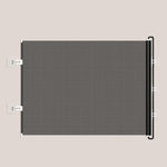 Cancello retrattile anti-salto per animali domestici, barriera anti-fuga per gatti, 40 x 125cm, 45 x 125cm, 50 x 125cm, 58 x 125cm, 68 x125cm, 75 x 140cm, 85 x 140cm