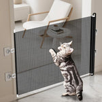 Cancello retrattile anti-salto per animali domestici, barriera anti-fuga per gatti, 40 x 125cm, 45 x 125cm, 50 x 125cm, 58 x 125cm, 68 x125cm, 75 x 140cm, 85 x 140cm
