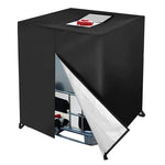 Telo di copertura in tessuto Oxford 210D per serbatoi IBC da 1000 litri, impermeabile, antipolvere e termoisolante, con cerniera e fibbie.