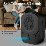 Dispositivo automatico a ultrasuoni per l'addestramento e la dissuasione dall'abbaio dei cani, da utilizzare all'aperto.