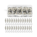 30 pezzi/scatola Esca rotante stagnata Attrezzatura da pesca Esca rigida Esca rotante biomimetica, Gold 2.5g, Gold 3.5g, Gold 5g, Silver 2.5g, Silver 3.5g, Silver 5g