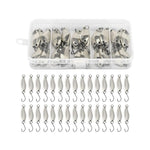 30 pezzi/scatola Esca rotante stagnata Attrezzatura da pesca Esca rigida Esca rotante biomimetica, Gold 2.5g, Gold 3.5g, Gold 5g, Silver 2.5g, Silver 3.5g, Silver 5g