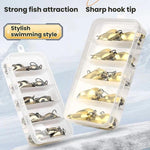 30 pezzi/scatola Esca rotante stagnata Attrezzatura da pesca Esca rigida Esca rotante biomimetica, Gold 2.5g, Gold 3.5g, Gold 5g, Silver 2.5g, Silver 3.5g, Silver 5g