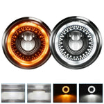 Faro anteriore LED moto 5,75" effetto cielo stellato