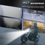 Faro anteriore LED moto 5,75" effetto cielo stellato