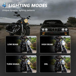 Faro anteriore LED per moto 5,75 pollici 6000K IP67