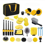 Kit pulizia auto 32 pezzi con panno, spugna e spazzola