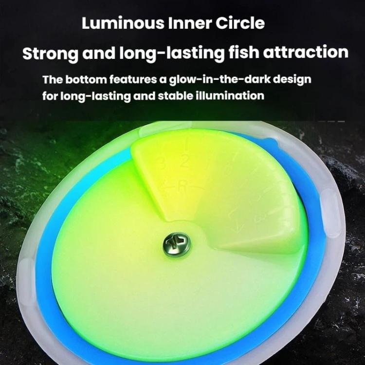 Disco da traina in ABS con connettore luminoso, attrezzatura da pesca, pesca in barca, pesca in acqua salata, accessori, Small Green, Small Orange, Small Dark Blue, Large Green, Large Orange, Large Dark Blue