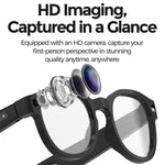 Gli occhiali intelligenti AIMB-S1 supportano una fotocamera da 2 MP, registrazione video a 1080p, registrazione audio e traduzione tramite IA.