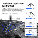 aMagins Treppiede estensibile in metallo per fotocamere sportive, mirrorless e smartphone, AM38