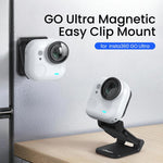 Per Insta360 GO Ultra Supporto magnetico Easy Clip AMagisn con angolo regolabile a 180 gradi per riprese POV flessibili