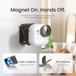 Per Insta360 GO Ultra Supporto magnetico Easy Clip AMagisn con angolo regolabile a 180 gradi per riprese POV flessibili