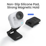 Per Insta360 GO Ultra Supporto magnetico Easy Clip AMagisn con angolo regolabile a 180 gradi per riprese POV flessibili