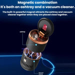 Posacenere auto con aspirapolvere wireless e luce LED
