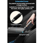 Posacenere auto con aspirapolvere wireless e luce LED