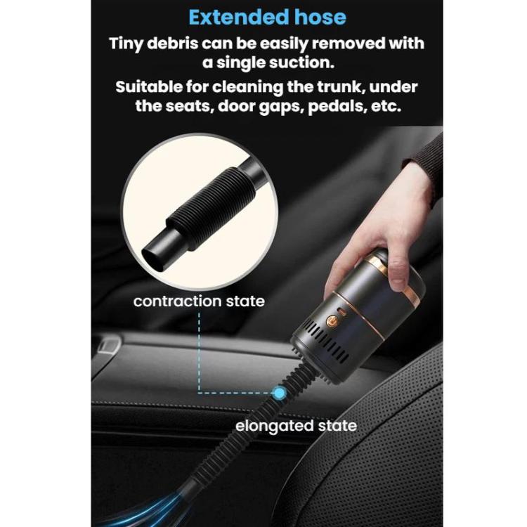 Posacenere auto con aspirapolvere wireless e luce LED