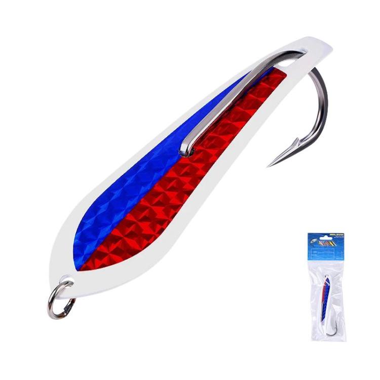 Spinnerbait ad alta visibilità con punta a prua in acciaio inossidabile per pesca d'altura dalla barca.