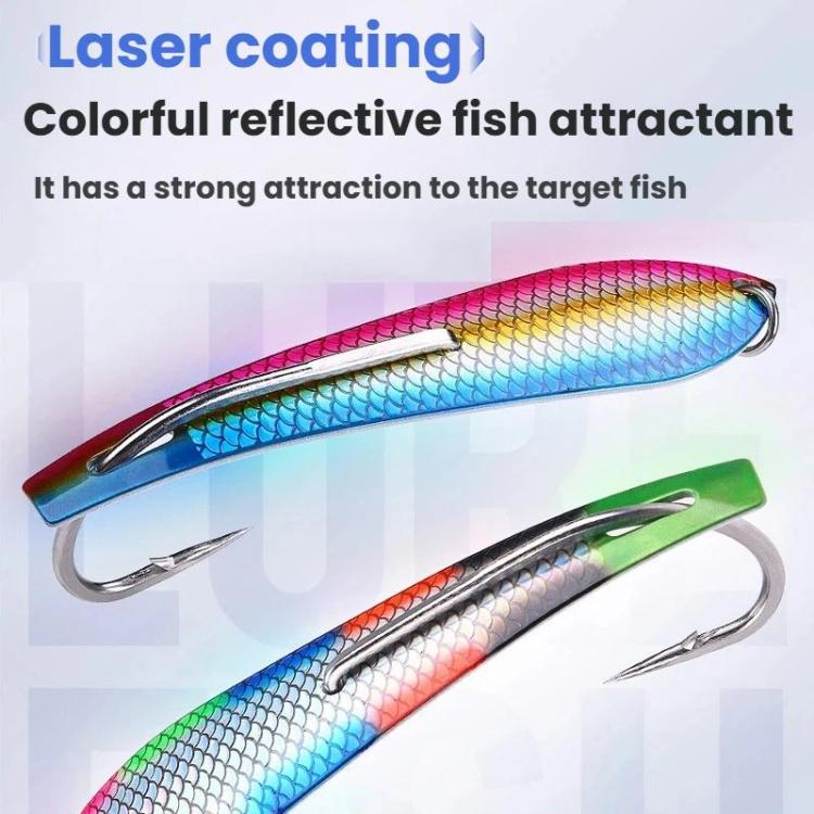 Spinnerbait ad alta visibilità con punta a prua in acciaio inossidabile per pesca d'altura dalla barca.