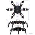 WAVESHARE Robot esapode bionico autobilanciante controllato ESP32 Open Source