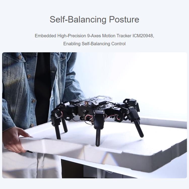 WAVESHARE Robot esapode bionico autobilanciante controllato ESP32 Open Source