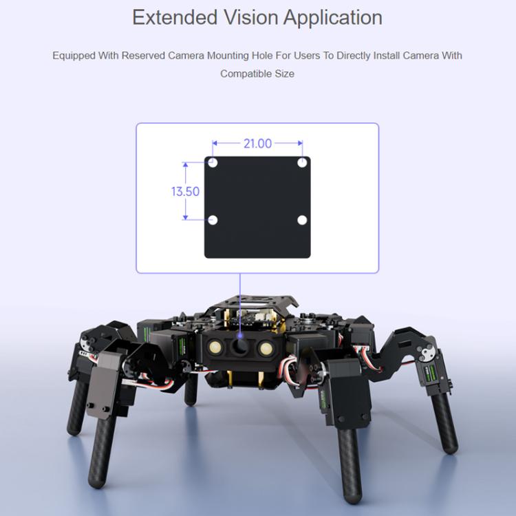 WAVESHARE Robot esapode bionico autobilanciante controllato ESP32 Open Source
