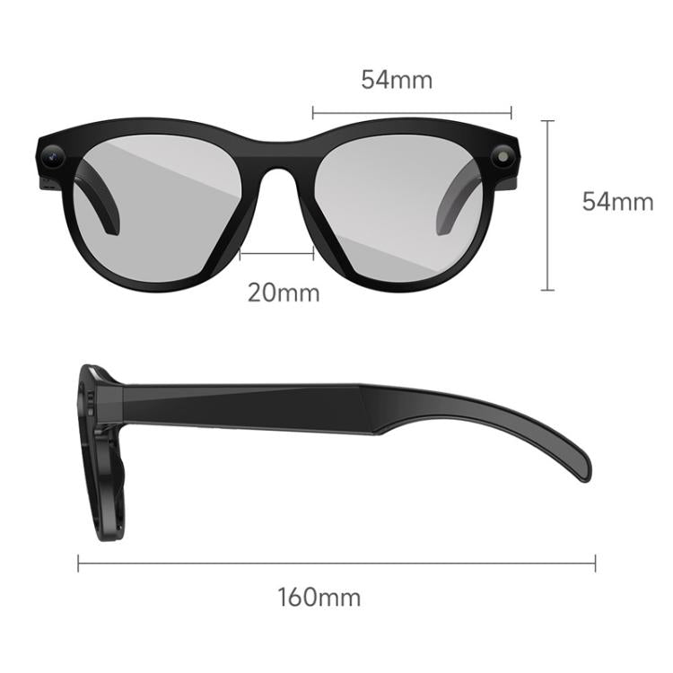 Gli occhiali intelligenti M88 supportano una fotocamera da 2 MP, registrazione video a 720p, traduzione simultanea tramite IA e riconoscimento umano.